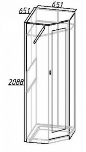 Шкаф угловой Комфорт 1 в Дегтярске - degtyarsk.mebel-e96.ru