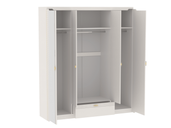 Шкаф 1960 мм 4-дверный NEW Сиде Белый (СБК) в Дегтярске - degtyarsk.mebel-e96.ru
