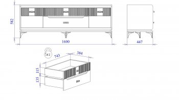Тумба ТВ Сиде, Белый (СБК) в Дегтярске - degtyarsk.mebel-e96.ru