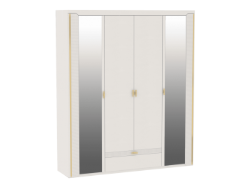 Шкаф 1960 мм 4-дверный NEW Сиде Белый (СБК) в Дегтярске - degtyarsk.mebel-e96.ru
