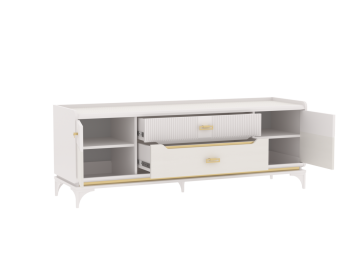 Тумба ТВ Сиде, Белый (СБК) в Дегтярске - degtyarsk.mebel-e96.ru