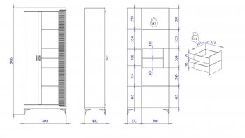 Пенал со стеклом широкий NEW Сиде Белый (СБК) в Дегтярске - degtyarsk.mebel-e96.ru