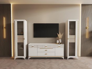 Стенка Сиде Белая (СБК) в Дегтярске - degtyarsk.mebel-e96.ru