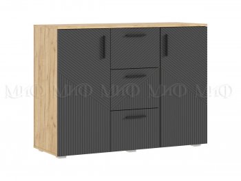 Комод Сильвия, крафт/графит (Миф) в Дегтярске - degtyarsk.mebel-e96.ru