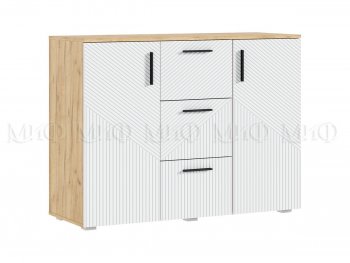 Комод Сильвия, крафт/белый (Миф) в Дегтярске - degtyarsk.mebel-e96.ru