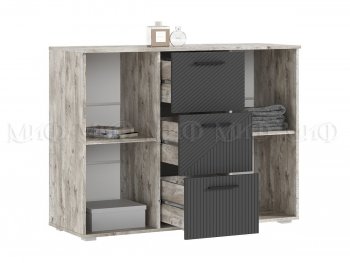 Комод Сильвия, дуб юкон/графит (Миф) в Дегтярске - degtyarsk.mebel-e96.ru