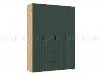Шкаф 1600 мм Сильвия, крафт/грин (Миф) в Дегтярске - degtyarsk.mebel-e96.ru