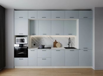 Кухонный гарнитур Смоки 3400 мм МДФ (Санвут) в Дегтярске - degtyarsk.mebel-e96.ru