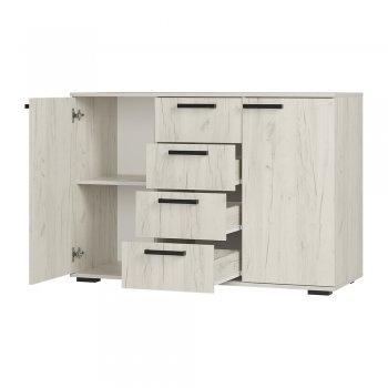 Комод Стандарт №2 NEW крафт белый  (БТС) в Дегтярске - degtyarsk.mebel-e96.ru