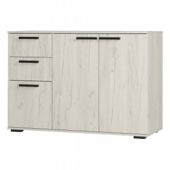 Комод Стандарт 3 NEW крафт белый (БТС) в Дегтярске - degtyarsk.mebel-e96.ru