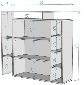 Стеллаж S36 (Белый) в Дегтярске - degtyarsk.mebel-e96.ru