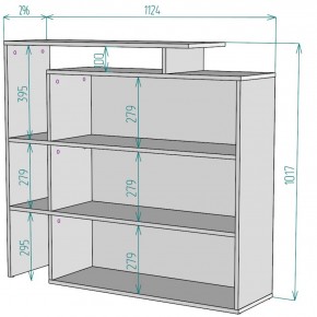 Стеллаж S37 (Белый) в Дегтярске - degtyarsk.mebel-e96.ru