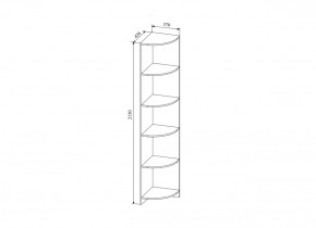 Стеллаж угловой  Сканди, СДУ370.1 (ДСВ) в Дегтярске - degtyarsk.mebel-e96.ru