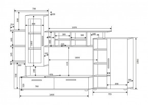 Стенка Фрэнк (Оливия 2) Стекло в Дегтярске - degtyarsk.mebel-e96.ru