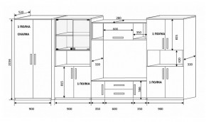 Стенка Вега 4 в Дегтярске - degtyarsk.mebel-e96.ru