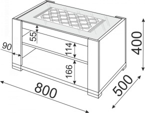 Стол журнальный Тиффани М09 (Риннер) в Дегтярске - degtyarsk.mebel-e96.ru