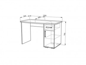 Стол компьютерный Лайт 1 (1200) в Дегтярске - degtyarsk.mebel-e96.ru