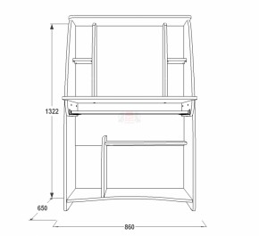 Стол компьютерный СК 3 в Дегтярске - degtyarsk.mebel-e96.ru