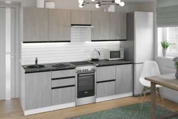 Кухонный гарнитур Сюита мега 2500 мм (Герда) в Дегтярске - degtyarsk.mebel-e96.ru