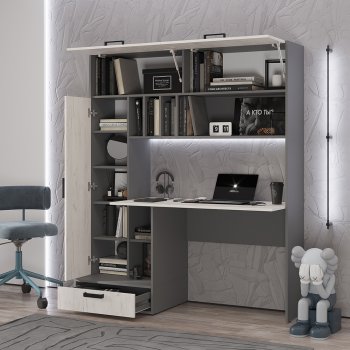 Стол компьютерный Техно графит/крафт  (БТС) в Дегтярске - degtyarsk.mebel-e96.ru