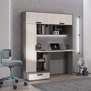 Стол компьютерный Техно графит/крафт  (БТС) в Дегтярске - degtyarsk.mebel-e96.ru