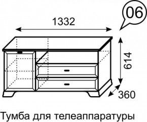 Тумба для телеаппаратуры Венеция 6 бодега в Дегтярске - degtyarsk.mebel-e96.ru