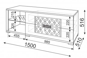 Тумба под ТВ Тиффани М03 (Риннер) в Дегтярске - degtyarsk.mebel-e96.ru