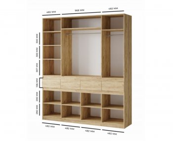 Шкаф 2000 мм Турин ЛДСП крафт серый/кашемир (ВВР) в Дегтярске - degtyarsk.mebel-e96.ru