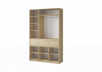 Шкаф 1500 мм Турин крафт/графит (ВВР) в Дегтярске - degtyarsk.mebel-e96.ru