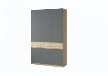 Шкаф 1500 мм Турин крафт/графит (ВВР) в Дегтярске - degtyarsk.mebel-e96.ru