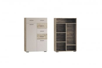 Комод Турин ЛДСП крафт серый/кашемир (ВВР) в Дегтярске - degtyarsk.mebel-e96.ru