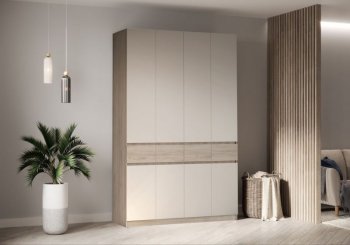 Шкаф 2000 мм Турин ЛДСП крафт серый/кашемир (ВВР) в Дегтярске - degtyarsk.mebel-e96.ru