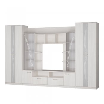 Стенка Венеция ясень белый (БТС) в Дегтярске - degtyarsk.mebel-e96.ru