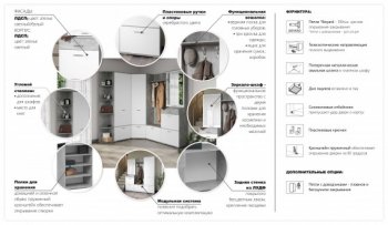 Прихожая Виола Ателье светлое (Имп) в Дегтярске - degtyarsk.mebel-e96.ru