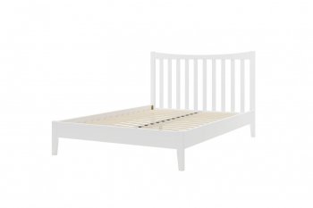 Кровать из массива Виола белый античный (БМ) в Дегтярске - degtyarsk.mebel-e96.ru