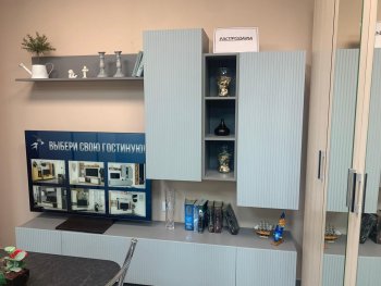 Стенка Сканди МДФ НМ-001 грин грей софт (Стиль) в Дегтярске - degtyarsk.mebel-e96.ru