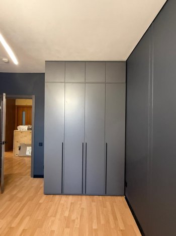 Шкаф 1600 мм 4-х створчатый Норд с антресолью графит (Миф) в Дегтярске - degtyarsk.mebel-e96.ru